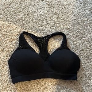 PINK black sports bra
